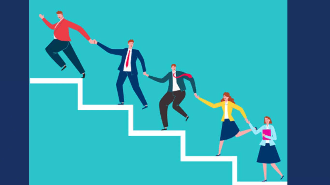 Reach forward and backwards to move your team forward